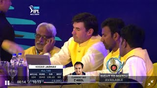 2018 IPL auction CSK [upl. by Llenrad]