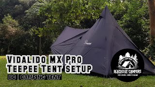 VIDALIDO MX Pro Black  Teepee Tent Setup [upl. by Anileme]