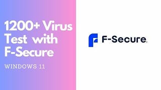 F Secure vs Virus Ransomware trojans and banking malware [upl. by Aneetak]