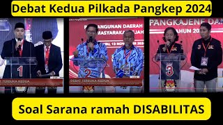 Jawaban Paslon dengan Pertanyaan Strategi Program yang Ramah Disabilitas [upl. by Au85]