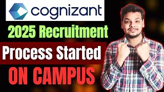 Cognizant Hiring 2025 Announced  Cognizant Recruitment  Registration  Hiring Process  Assessment [upl. by Gawain634]