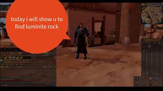 Finding luminite rock in Runescape [upl. by Akirehc]