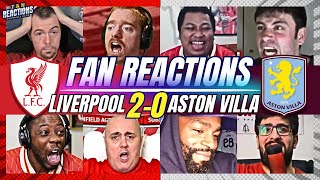 LIVERPOOL amp VILLA FANS REACTION TO LIVERPOOL 20 ASTON VILLA  2425 PREMIER LEAGUE [upl. by Anelrahc]