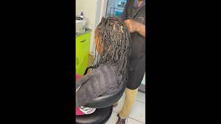 Dreadlocks locing processing with gelsubscribelocshairstylesnaturalhairstylesbraidsusadreads [upl. by Assadah]