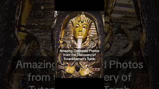 Amazing Colorized Photo of King Tutankhamuns Tomb shortsfeed history historical tomb shorts [upl. by Idnaj]