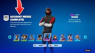 HOW TO MERGE FORTNITE ACCOUNTS 2024 [upl. by Enilegna]