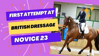 My first attempt at British Dressage This is the test Novice 23 [upl. by Agem]