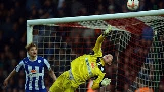 Chris Kirkland makes a stunning save from David Cotterill [upl. by Ogu961]