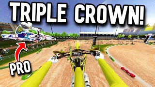 HOW I WON MY FIRST TRIPLE CROWN IN MX BIKES [upl. by Cook]