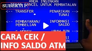 cek saldo atm bri [upl. by Seiden]