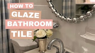 Bathroom Tub and Tile Reglazing With Rustoleum Tub and Tile Product [upl. by Lilybel]