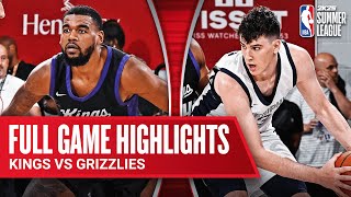 KINGS vs GRIZZLIES  NBA SUMMER LEAGUE  FULL GAME HIGHLIGHTS [upl. by Ainalem]