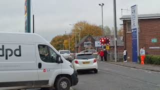 antrim station level crossing co antrim 311024 [upl. by Eralc]