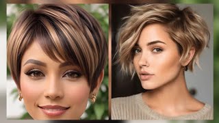 Chop IT OFFTHE Short Haircuts Revolution2024Hottest bob amp pixie trends [upl. by Hescock]