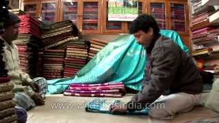 Banarasi saree shop at Varanasi Uttar Pradesh [upl. by Tsai401]