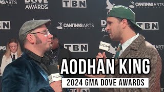 Aodhan King  2024 GMA Dove Awards red carpet [upl. by Avlis]