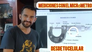 Mediciones con el micrómetro DESDE TU CELULAR en milimetros [upl. by Standush]