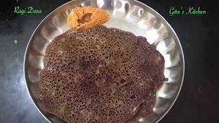 Instant Ragi Dosa [upl. by Bartholomeo]