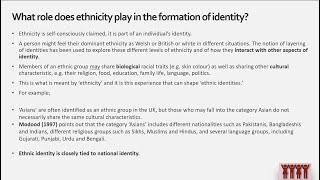 Ethnicity and Identity Sociology LESSON [upl. by Nortad851]