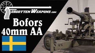 Swedish Antiaircraft Artillery Bofors 40mm Automatic Gun M1 [upl. by Arhna]