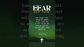 I Will Fear No Evil  Daily Bible Inspiration [upl. by Yenruoj419]