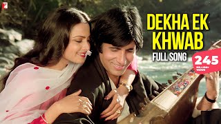 Dekha Ek Khwab with lyrics देखा एक ख्वाब Silsila Amitabh Bachchan Lata Mangeshkar Kishore Kumar [upl. by Harts]