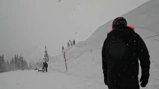 Pioneer Blue and Black Diamond Lower Pioneer in a Blizzard Brighton Ski Resort Utah [upl. by Smaj]