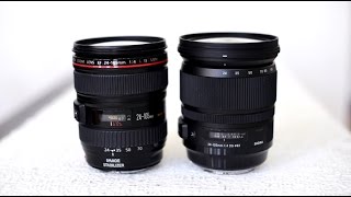 Sigma vs Canon Sigma 24105mm f4 Art lens review and comparison [upl. by Adnahsor]