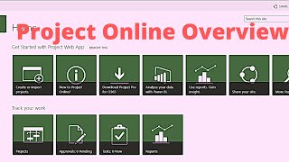 Microsoft Project Online Overview  Microsoft project for the web  Project Web Training  Demo [upl. by Novyak]