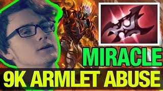 HOW TO ABUSE ARMLET LIKE A 9K  Miracle  Dragon Knight  Dota 2 [upl. by Nednal]