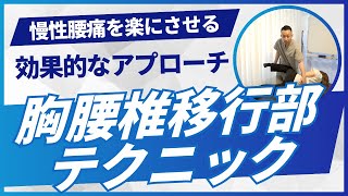 【腰痛】誰も教えてくれない胸腰椎移行部テクニック [upl. by Neda]