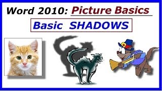 Word 2010  How to apply SHADOWS with the Shadows Dialogue box [upl. by Ihsir]