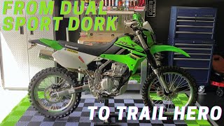 Making a Dual Sport KLX300 Look GOOD  Cost Breakdown  Links To All Products [upl. by Susy]