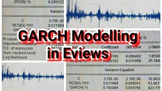 GARCH Modelling for Volatility in Eviews [upl. by Frame130]