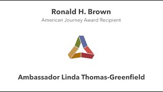 Ambassador Linda Thomas Greenfield  American Journey Award 2024 Honoree [upl. by Paza]