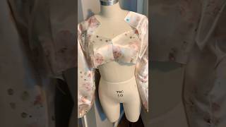 Sewing A Crop Top Pants and Jacket Matching Set sewingblogger sewingprojects diy diyprojects [upl. by Ayikin244]