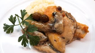 Receita de bifes de peito de frango com cogumelos by necasdevaladares [upl. by Annecorinne]