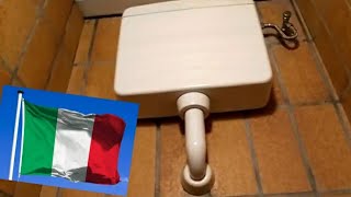 🇮🇹 ITALY TOILET 20 🇮🇹 quot Concealed High Level Push Button and IDEAL STANDARD Bowlquot [upl. by Des]