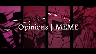 opinions  meme OCLoveSeeker※FlashBlood warning⚠点滅・流血注意） [upl. by Aiceila]