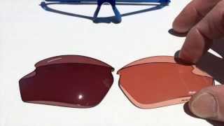 How Photochromic Red Lenses Change colour  Rudy Project [upl. by Hnilym]