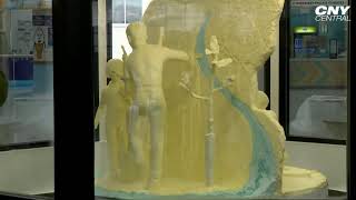 2024 annual Great New York State Fair butter sculpture reveal [upl. by Naimerej]