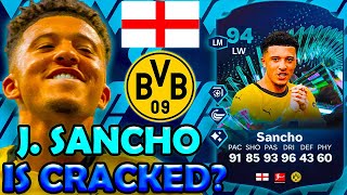 HOW GOOD IS 94 TOTS MOMENTS JADON SANCHO IN FC 24 [upl. by Ardnued664]