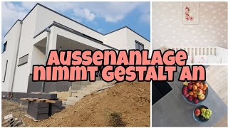 Hausbau Blog 68 neue Terrassenplatten Betonstufen setzen Kinderzimmer Update Die Siwuchins [upl. by Immanuel532]