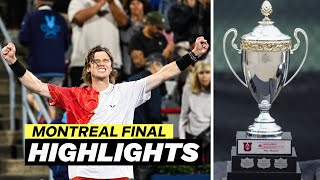 Andrey Rublev vs Alexei Popyrin with Masterful Performance  2024 Montreal final win HIGHLIGHTS [upl. by Adnorahs410]