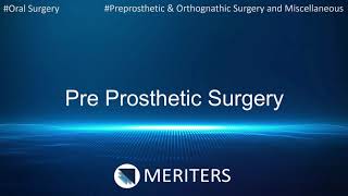 NEET MDS  INICET  Oral Surgery  Pre Prosthetic Surgery  MERITERS [upl. by Mullins]