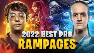 BEST Pro Rampages of 2022 in Dota 2 [upl. by Abdel]