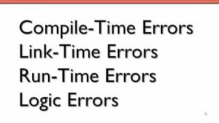 Programming Errors C [upl. by Adrell]