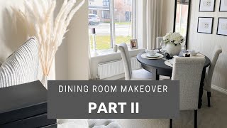 SMALL DINING ROOM MAKEOVER UK 2020 PART II  How to Redecorate Your Dining Room  Shade Shannon [upl. by Akeit]