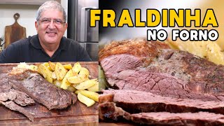 Como Fazer Fraldinha no Forno com Batatas  Tv Churrasco [upl. by Eniamrehs]