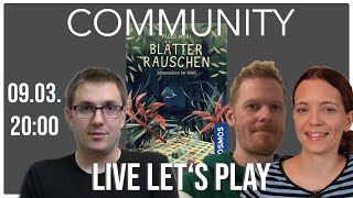 Community Lets Play Blätterrauschen KOSMOS 2020 mit Marie Steph amp Ben [upl. by Annahs]